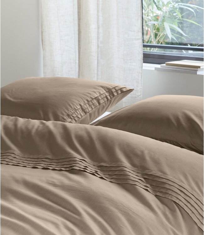 Beddinghouse Dekbedovertrek Katoen Osiris Taupe 240 x 200/220