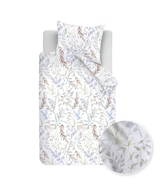 Ariadne at Home Dekbedovertrek Flanel Whirl Wit
