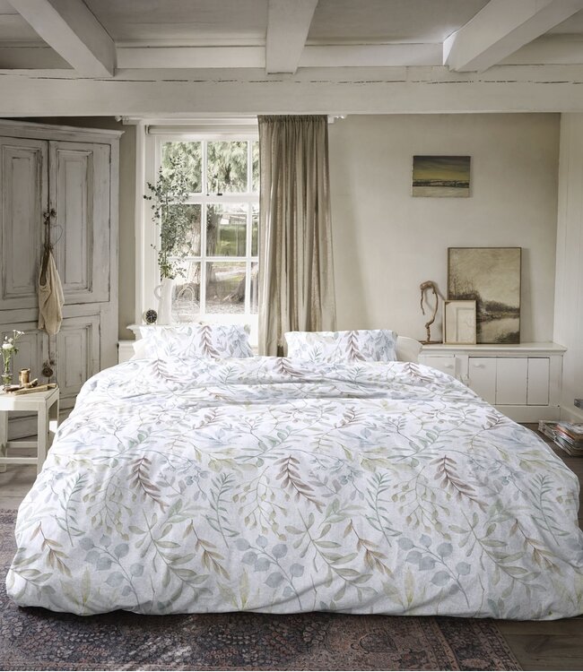 Ariadne at Home Dekbedovertrek Flanel Whirl Wit