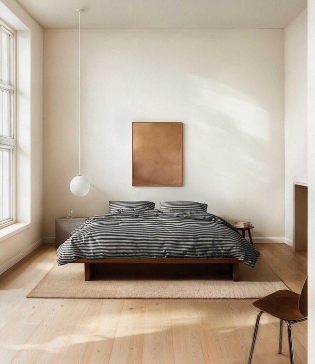 Marc O'Polo Dekbedovertrek Flanel Olle New Black 260 x 200/220
