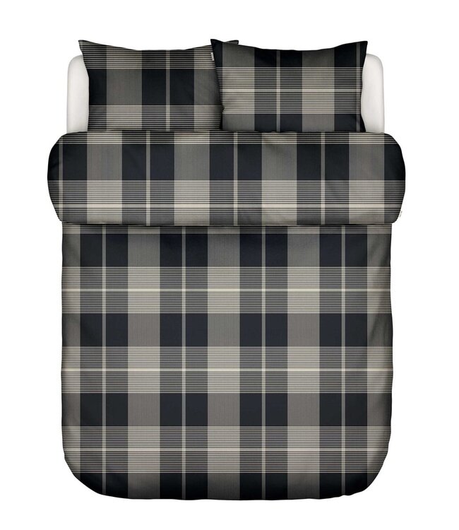 Marc O'Polo Dekbedovertrek Flanel Alvar New Black 240 x 200/220