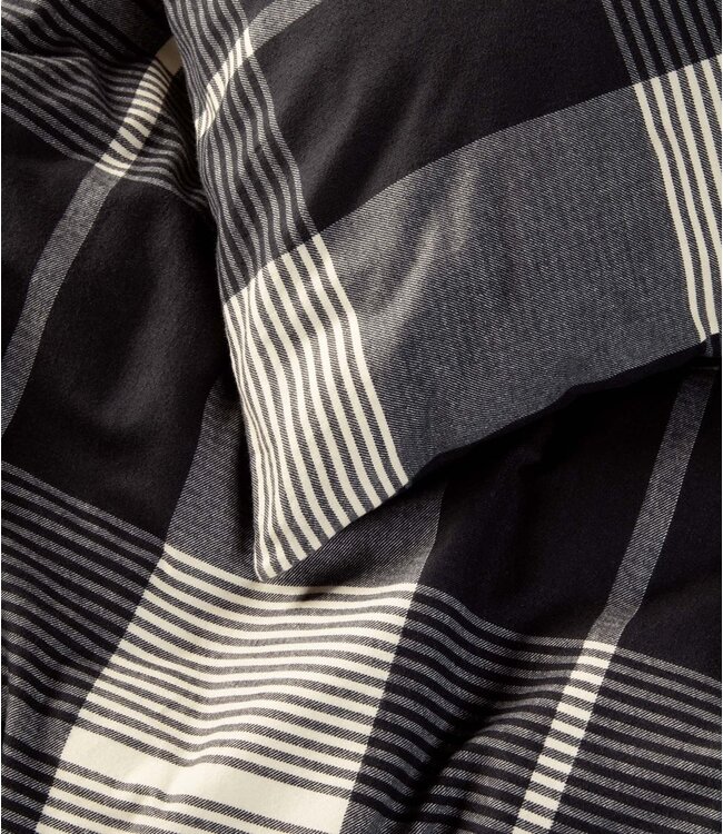 Marc O'Polo Dekbedovertrek Flanel Alvar New Black 260 x 200/220