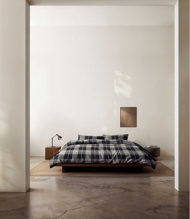 Marc O'Polo Dekbedovertrek Flanel Alvar New Black 260 x 200/220