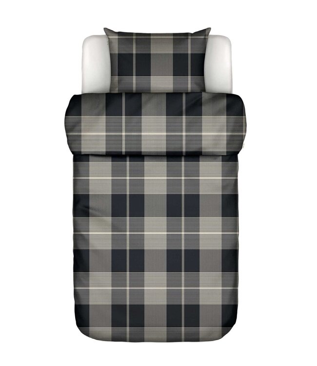 Marc O'Polo Dekbedovertrek Flanel Alvar New Black 260 x 200/220