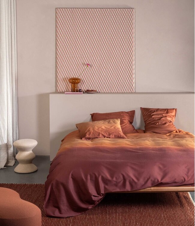 Essenza Dekbedovertrek Lunare Terracotta 200 x 200/220