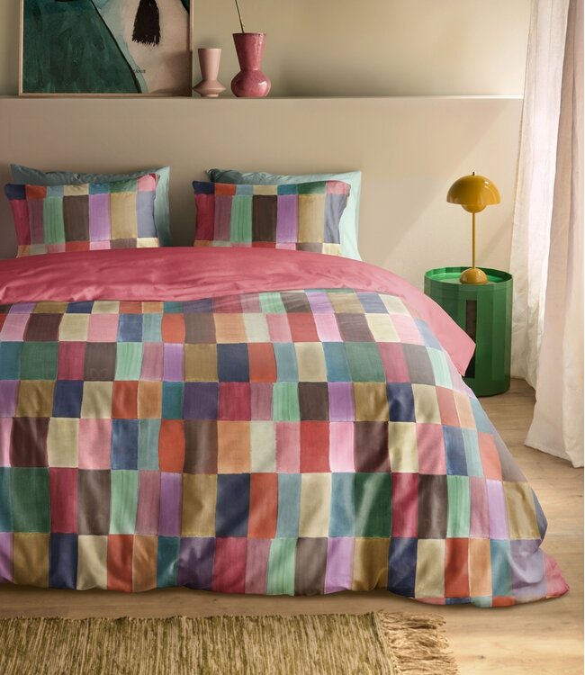 Oilily Dekbedovertrek Satijn Fiesta Blocks Multi 140 x 200/220
