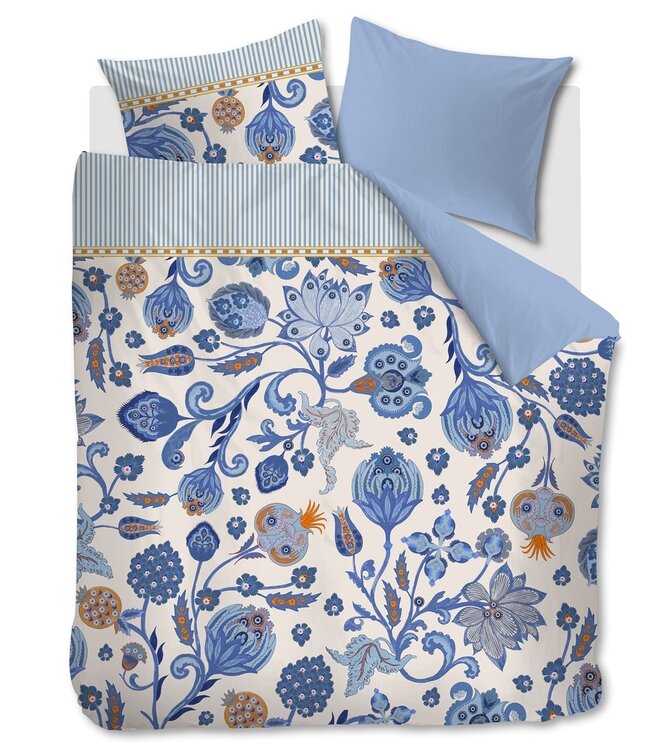 Oilily Dekbedovertrek Satijn Taya Blauw 260 x 200/220