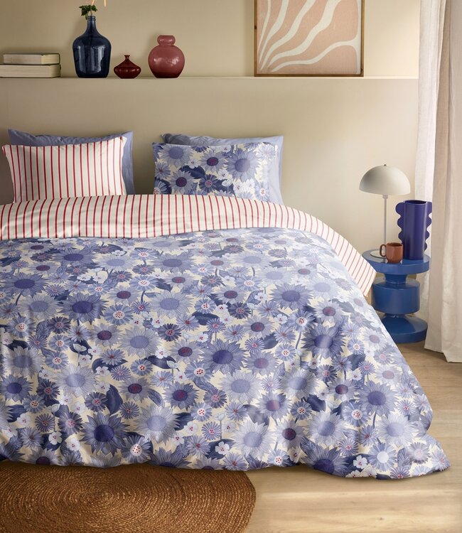 Oilily Dekbedovertrek Satijn Rilyn Blauw