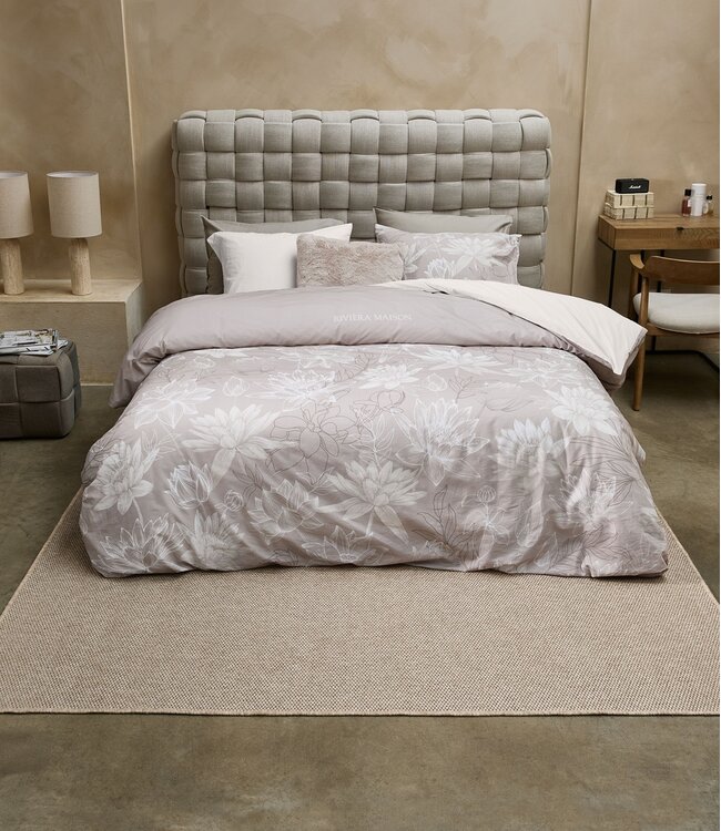 Rivièra Maison Dekbedovertrek Katoen Amelia Taupe 240 x 200/220