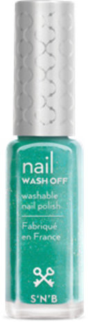 pure & true Wash Off Licht-Turkooisblauwe Nagellak