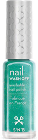 pure & true Wash Off Licht-Turkooisblauwe Nagellak