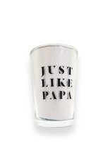Just Like Papa Conical Whiskey Glasses - Ernest Hemingway Quote