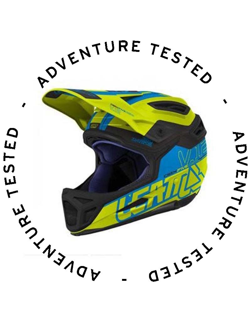 Adventure Tested Leatt  Helmet DBX 5.0 V12 Lime/ Blue XL 61-62cm - Adventure Tested