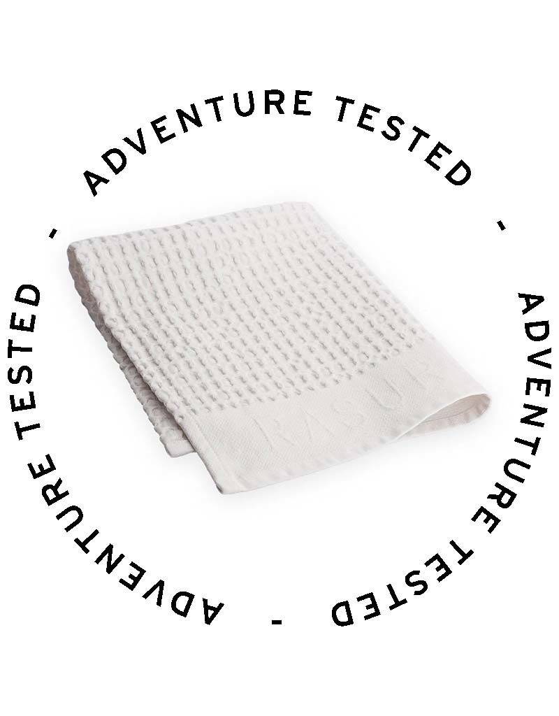 Adventure Tested Mühle Shaving Towel with Square Waffle Pattern - Adventure Tested