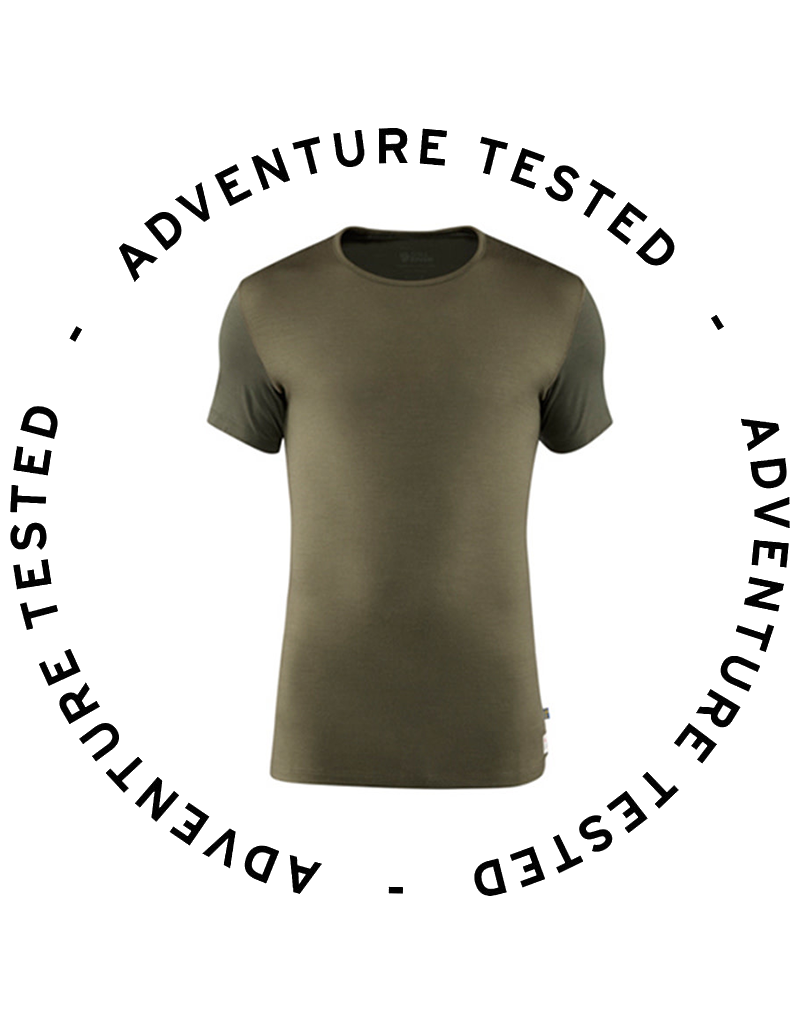 Adventure Tested Fjallraven Keb Wool T-shirt M Green Small - Adventure Tested