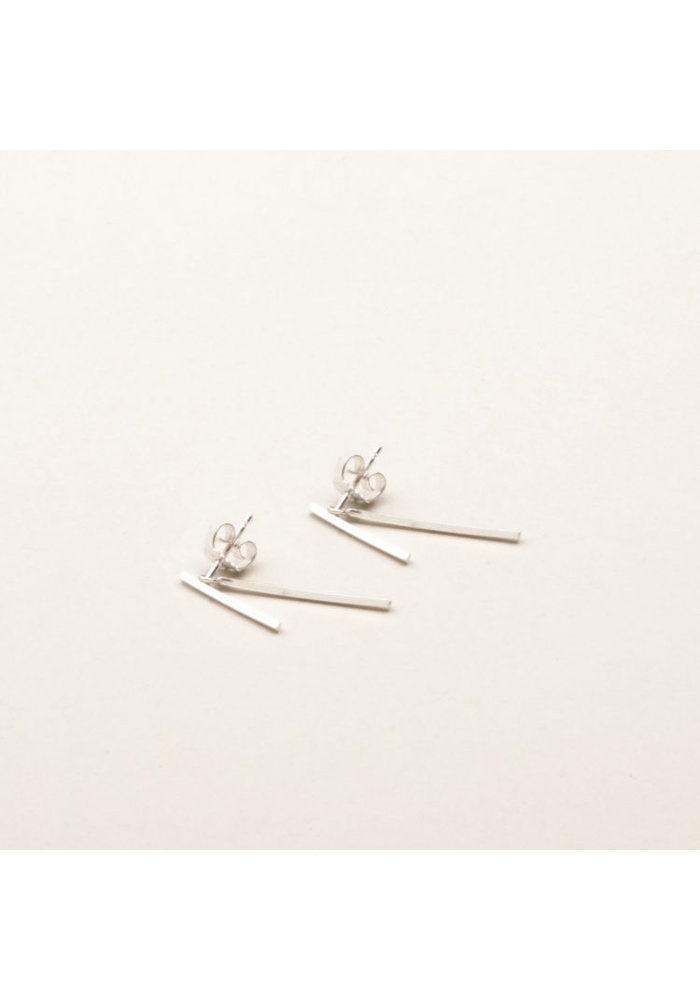 Earrings Square Duo Silver