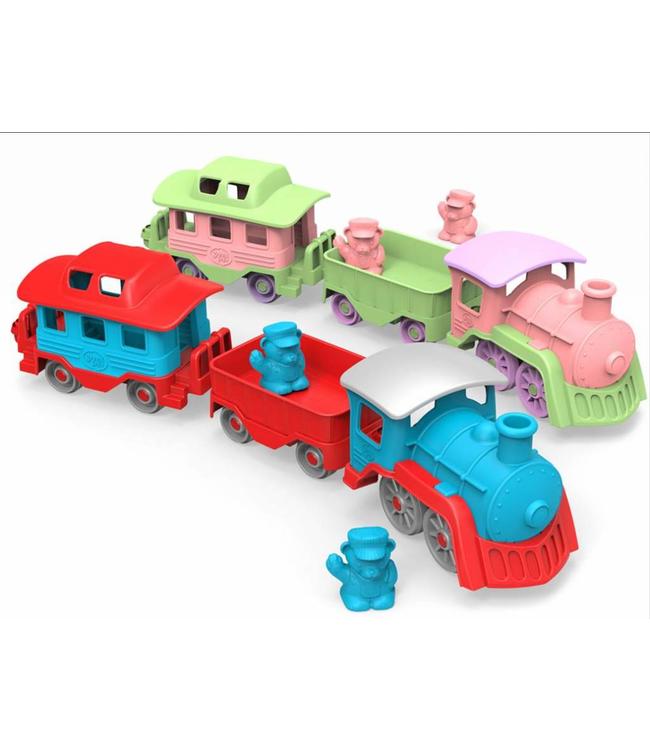 Green Toys Green Toys Eisenbahn rot-blau