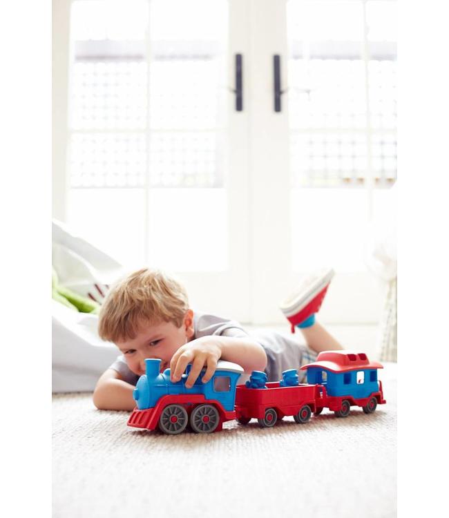 Green Toys Green Toys Eisenbahn rot-blau
