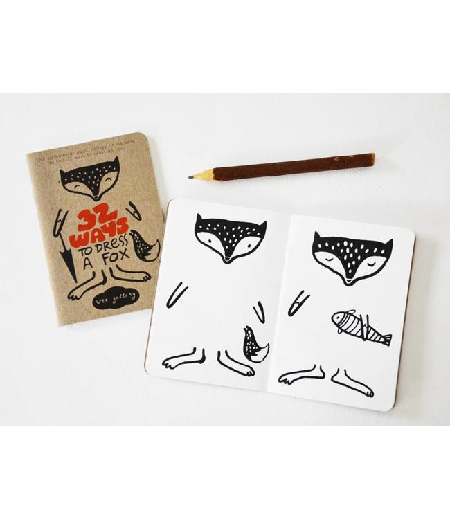 Wee Gallery Malbuch "32 ways to dress a fox"