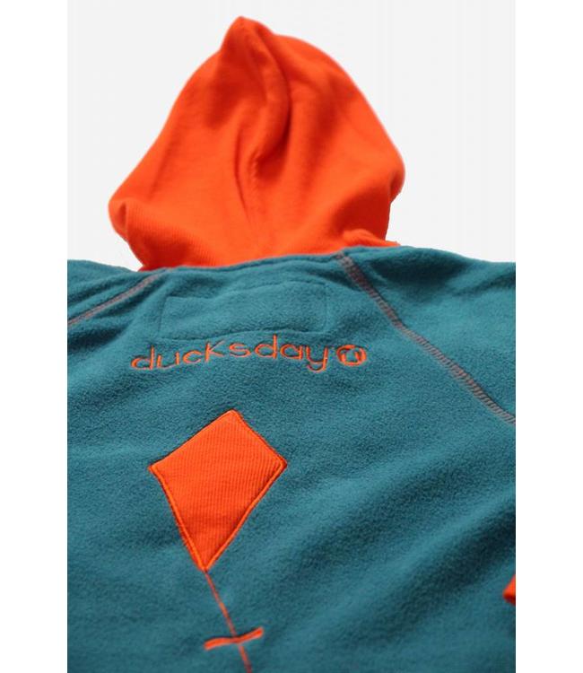 Ducksday Ducksday Fleece-Anzug grün/orange