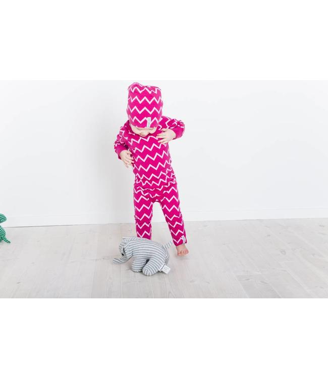 Geggamoja Geggamoja Mütze Zick Zack pink