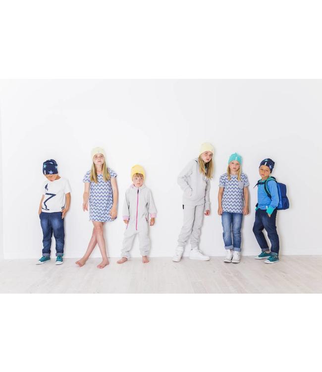 Geggamoja Geggamoja Mütze Streifen petrol/orange