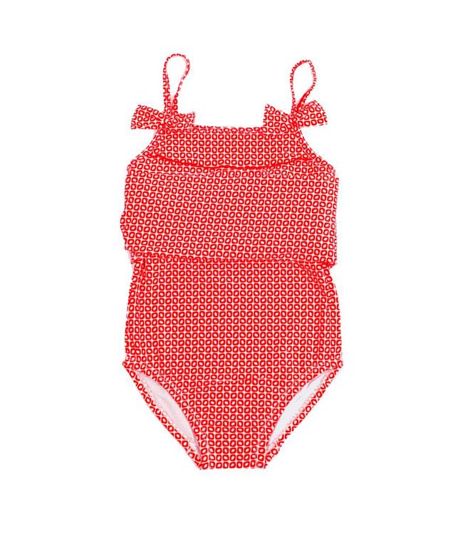 Ducksday Ducksday Schwimmkleid UV 50+ funky red