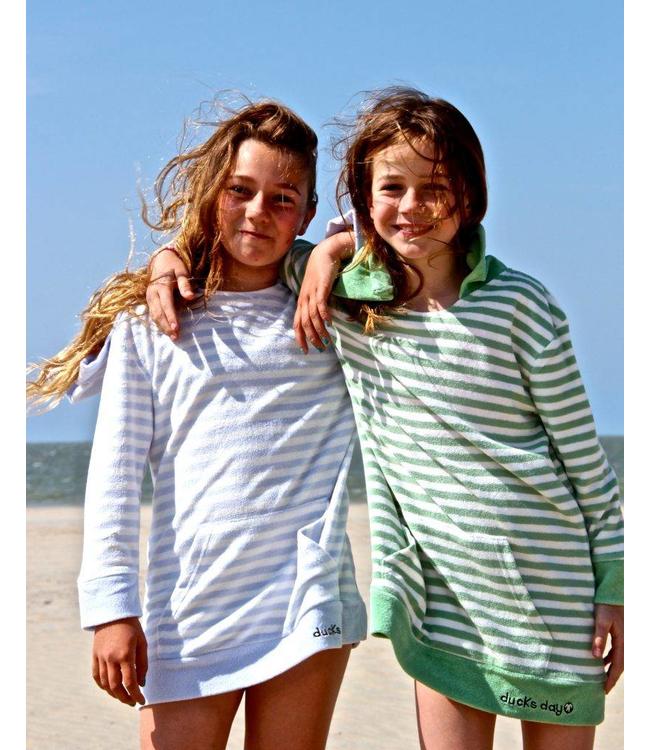 Ducksday Ducksday Poncho blue stripe