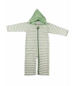 Ducksday Ducksday Frottee Strampler green stripe