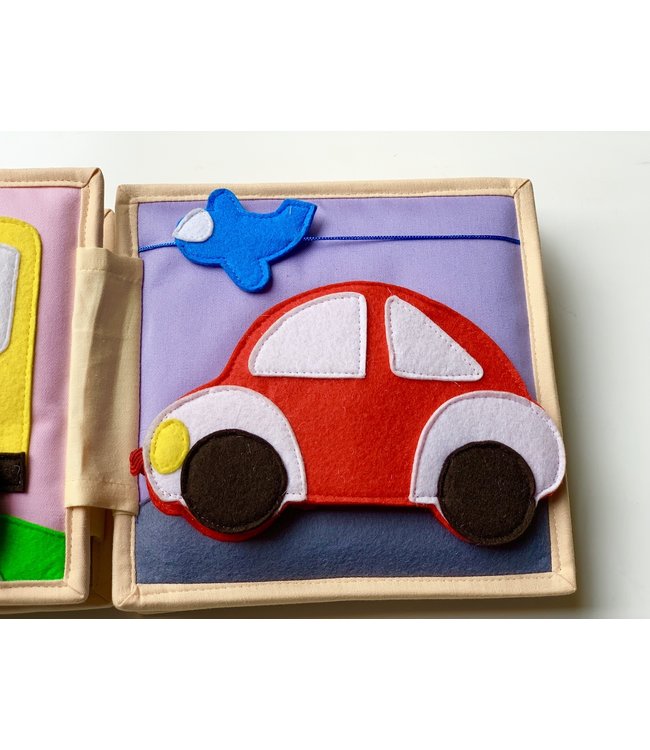 Jolly Designs Quiet Book - Autobahn-Mini