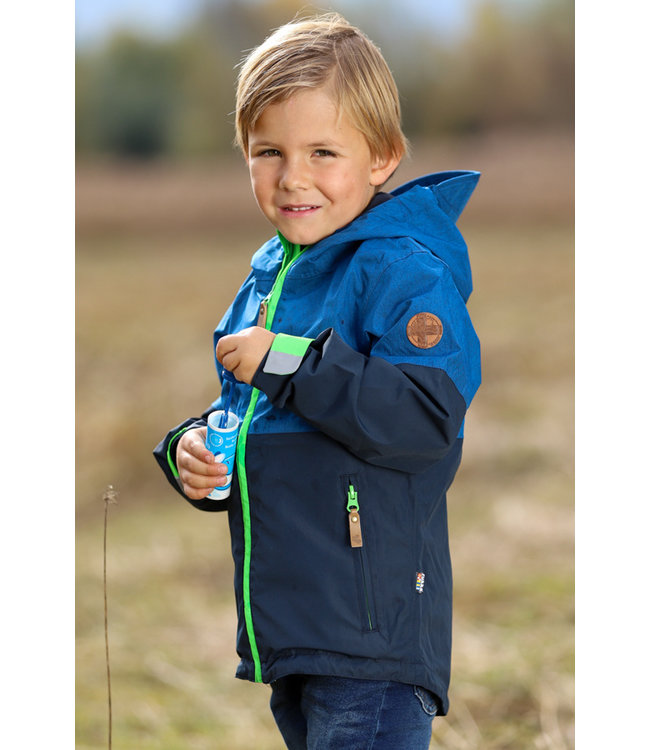 Rukka Puck Kinder Regenjacke peacock  denim
