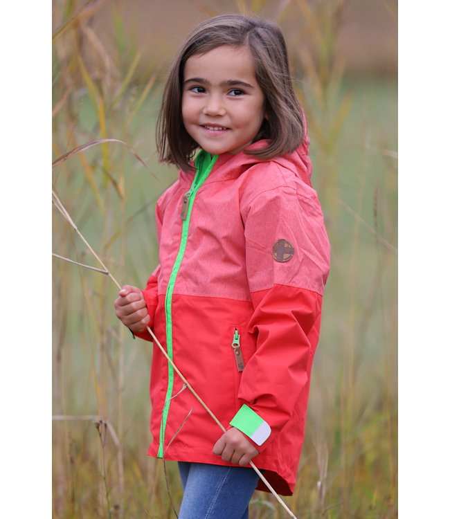 Rukka Puck Kinder Regenjacke cayenne red