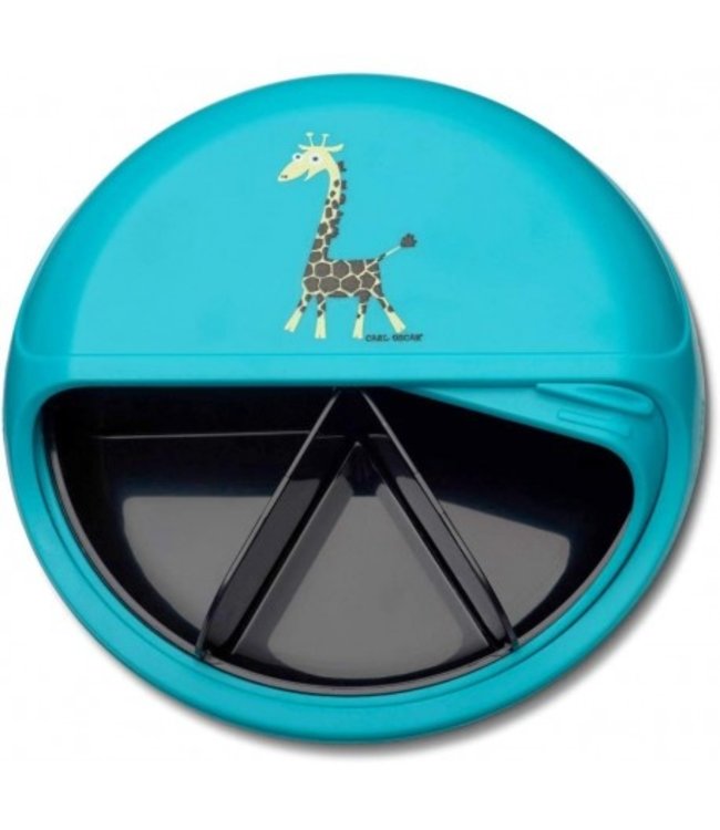 Carl Oscar Znünibox BentoDISC Giraffe türkis
