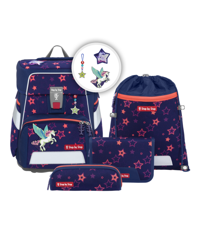 Step by Step Step by Step SPACE SHINE Schulranzen-Set "Pegasus Night Nuala", 5-teilig