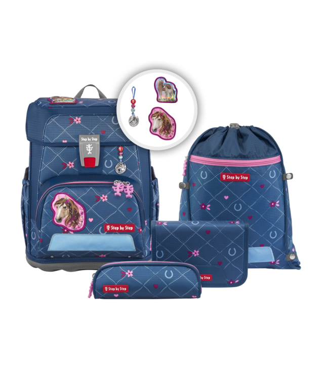 Step by Step Step by Step CLOUD Schulranzen-Set "Horse Lima", 5-teilig