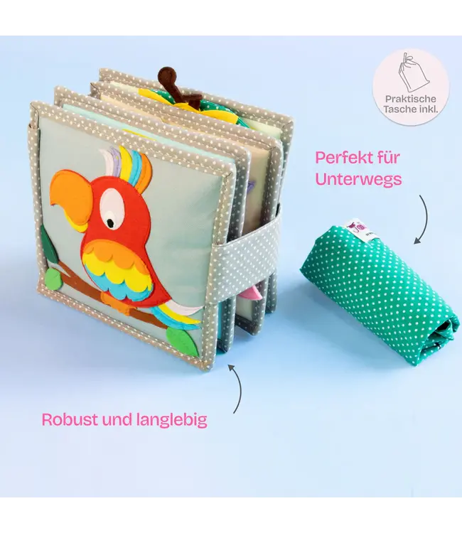 Jolly Designs Jolly Design Quiet Book  Papagei