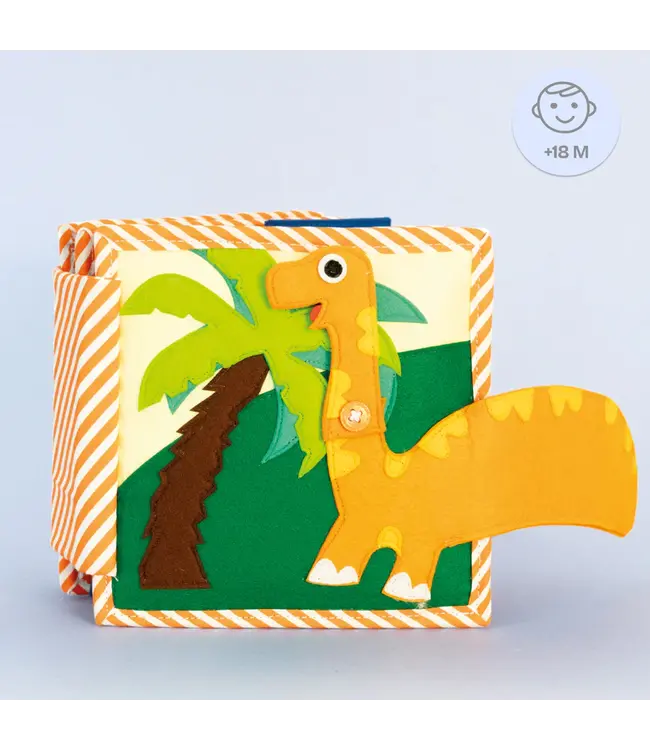 Jolly Designs Jolly Design Quiet Book  Dinofreunde – 6 Seiten Mini Quiet Book
