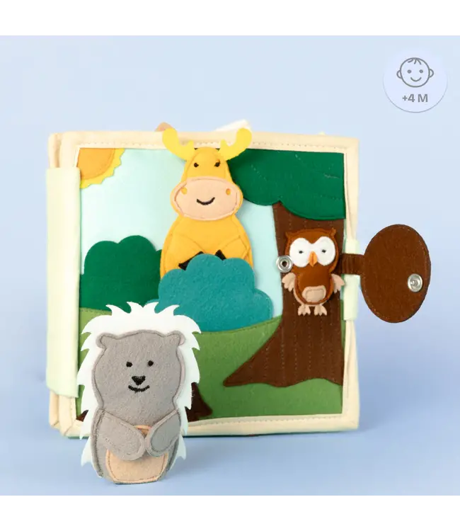 Jolly Designs Jolly Design Quiet Book  Tierfreunde - 6 Seiten Mini Quiet Book