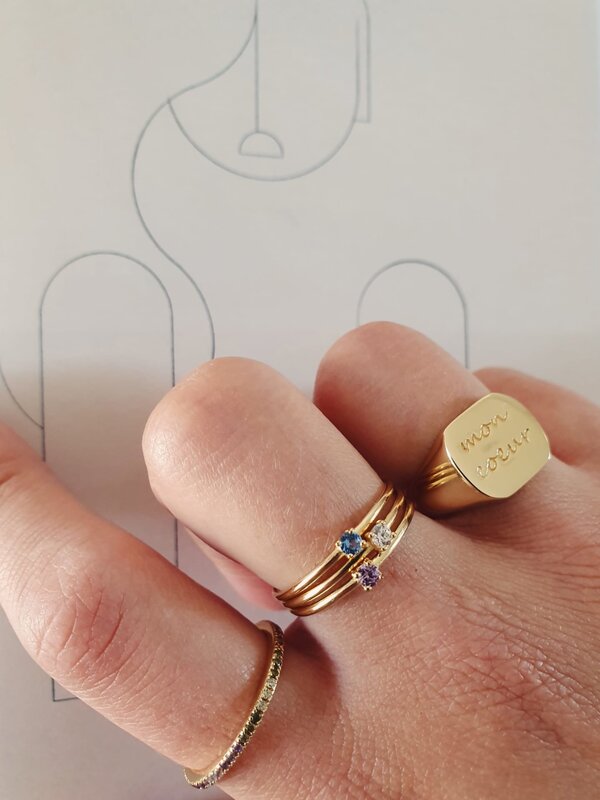 Les Soeurs Ring Gilda Mon Coeur 3. Please note, OUTLET purchases cannot be exchanged or returned.  Inspired by our love o...