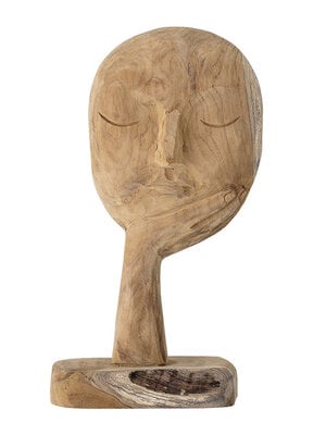 Wood Head Sculpture. Every interior needs at least one statement item! This home accessory is the center of all tranquili...