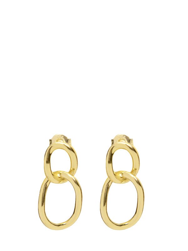 Les Soeurs Earring Set Cara Double Loop. Add some playful movement to your ear stack with these interlinked double earrin...