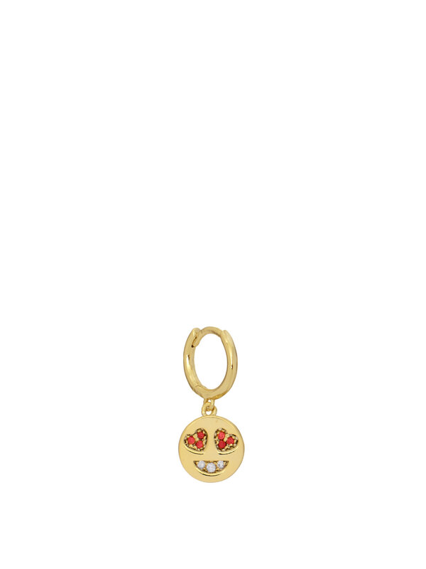 Les Soeurs Earring Jeanne Love Smiley Rhinestones 1. Please note, OUTLET purchases cannot be exchanged or linked. Show yo...