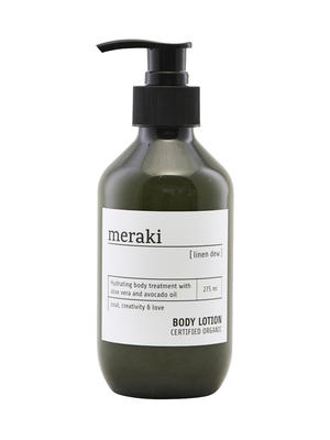 Lotion corporelle Linen Dew. Hydratez et revitalisez votre peau avec une délicieuse lotion corporelle de Meraki. La lotio...