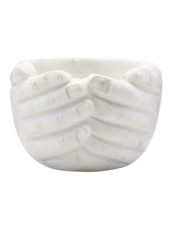 House Doctor Bowl Hands 1. This hand bowl from House Doctor is a beautiful decorative design sculpted from marble. A uniq...