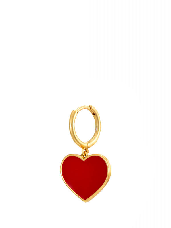 Les Soeurs Earring Jeanne Red Heart 1. Please note, OUTLET purchases cannot be exchanged or returned. Love can take diffe...