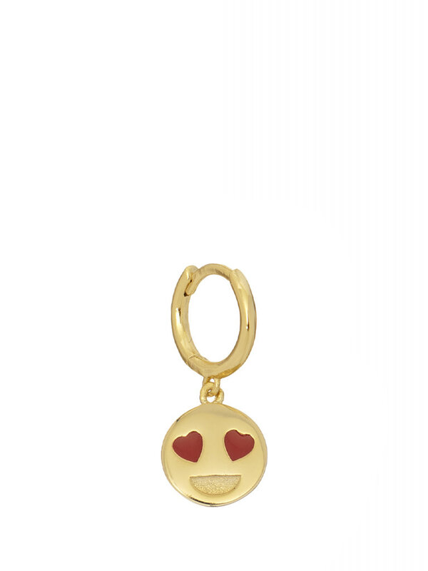 Les Soeurs Earring Jeanne Heart Eyes Smiley 1. Please note, OUTLET purchases cannot be exchanged or returned. Always have...