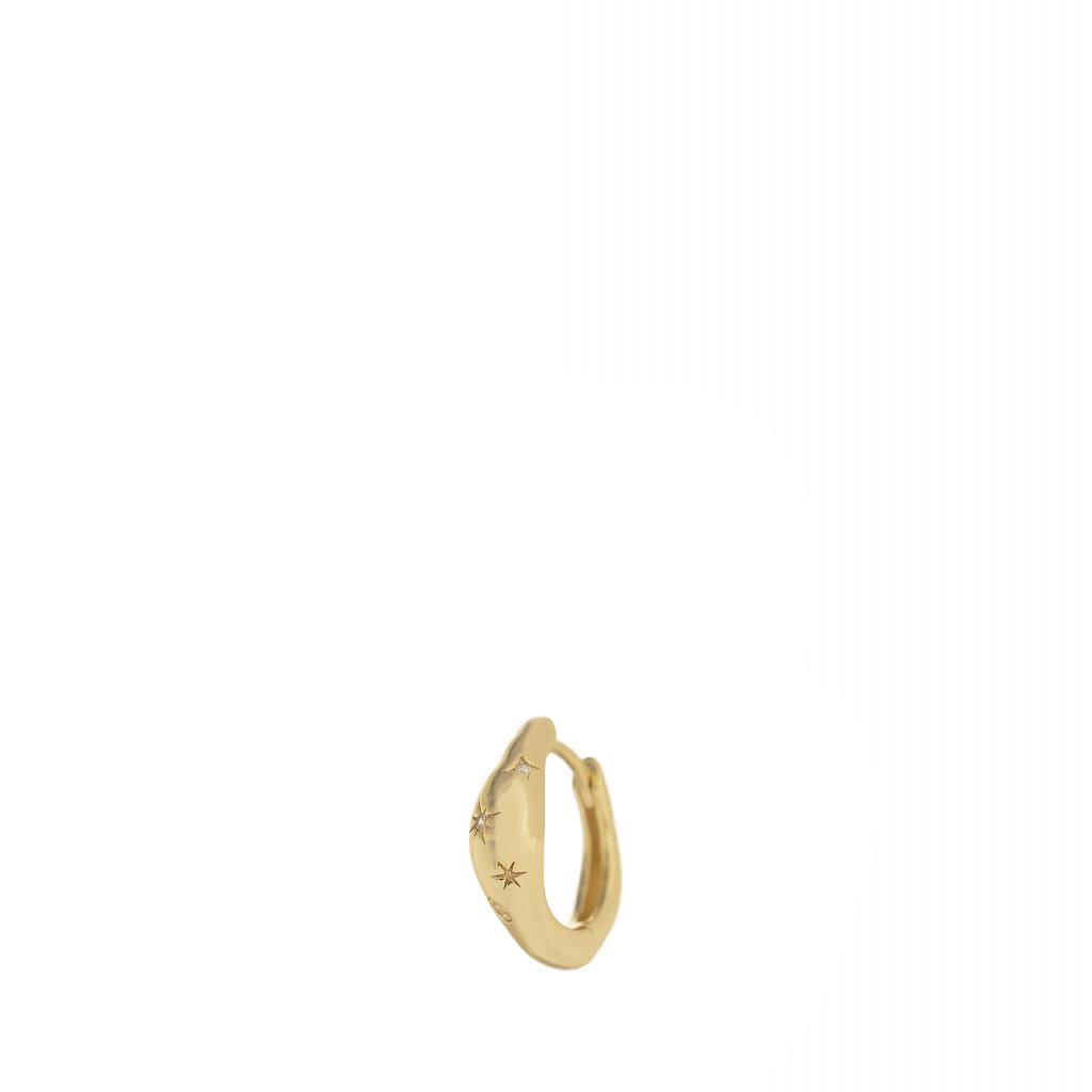 Les Soeurs Earring Joanne Astro 1. Please note, OUTLET purchases cannot be exchanged or returned. This textured earring i...
