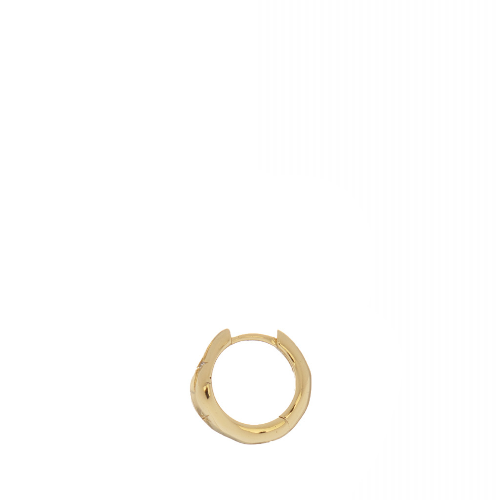Les Soeurs Earring Joanne Astro 2. Please note, OUTLET purchases cannot be exchanged or returned. This textured earring i...