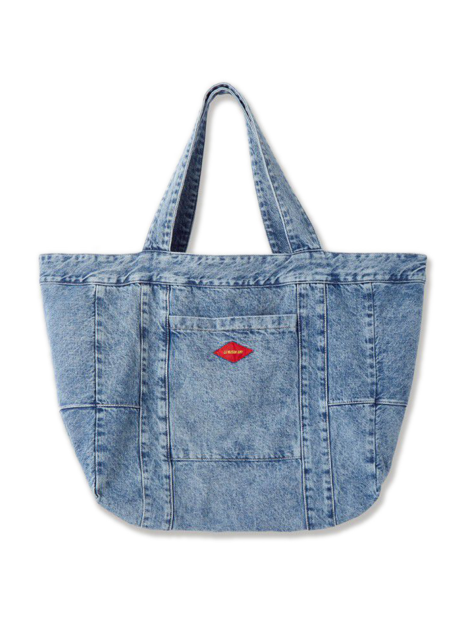 wassen Beginner kalkoen American Vintage Tas Joy27A Stone Licht Blauw ▽ Les Soeurs