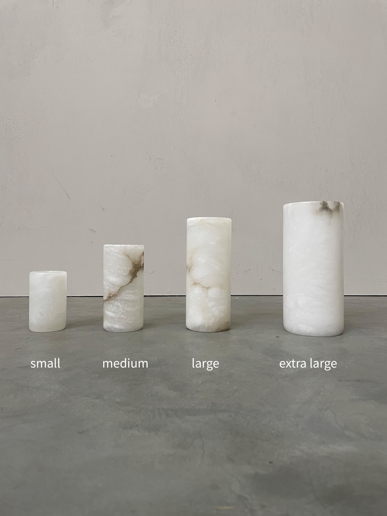 Les Soeurs Cylinder Alabaster Tea Light Holder (medium) 2. Add a touch of coziness to your interior with this alabaster c...